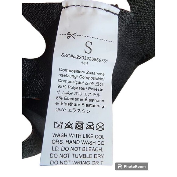 3 Piece Set Bra Thong Garter Size Small Black - Picture 10 of 10